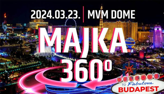Majka 360 nagykoncert 2024-ben a MVM Dome-ban! Jegyek és infók itt!